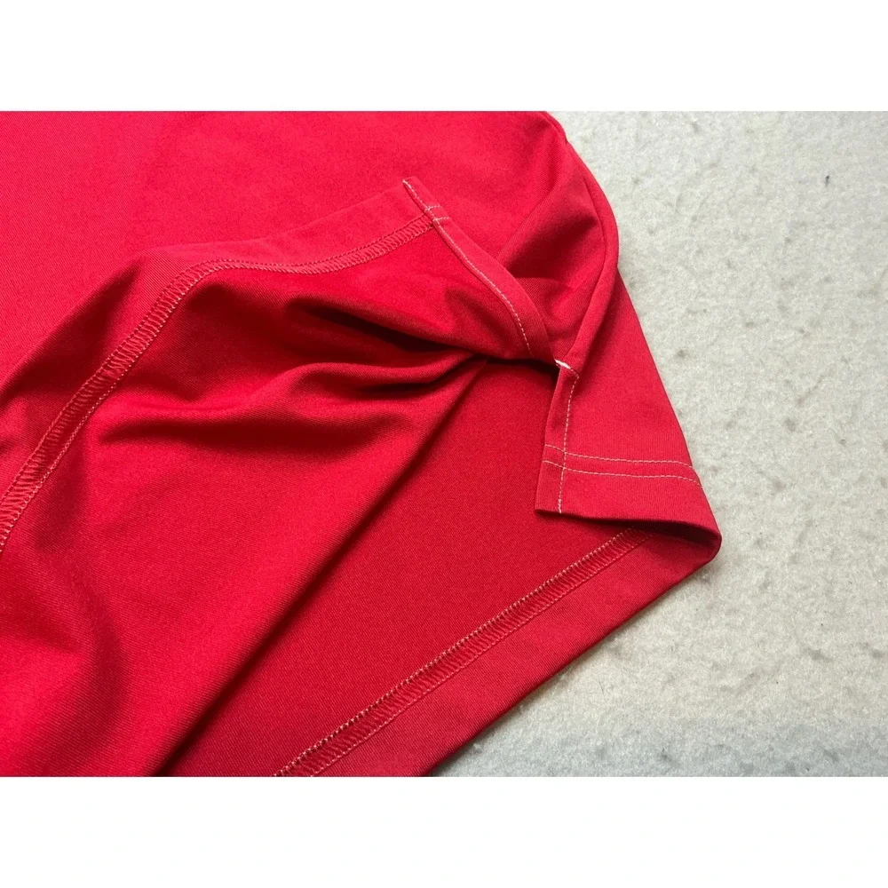 Adidas Vintage Polo Shirt Red Short Sleeve‎ Performance Golf Mens XL Z72993